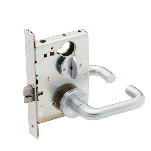 Schlage - L9040 - L Series Mortise Lock - Non-Keyed - Privacy - Fire Rated - Satin Chrome - Grade 1 - UHS Hardware