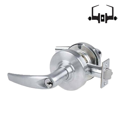 Schlage - ND82PD - Commercial Lever Set - Institution - Standard Cylinder - Satin Chrome - Athens Levers - Fire Rated - Grade 1 Schlage - ND82PD - Commercial Lever Set - Institution - Standard Cylinder - Satin Chrome - Athens Levers - Fire Rated - Grade 1