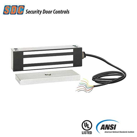 SDC - 1575 - Single Magnetic Gate Lock - Standard Mounting - 1200lbs. - 12/24VDC - Satin Stainless Steel - Grade 1 - UHS Hardware SDC - 1575 - Single Magnetic Gate Lock - Standard Mounting - 1200lbs. - 12/24VDC - Satin Stainless Steel - Grade 1 - UHS Hardware