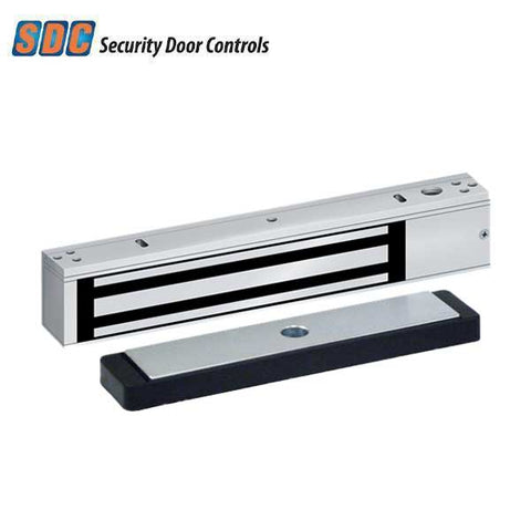 SDC - 350 - Single Narrow Line Magnetic Lock - Surface Mount - Full Monitoring - 1200lbs. - 12/24VDC - Satin Aluminum - Grade 1 - UHS Hardware SDC - 350 - Single Narrow Line Magnetic Lock - Surface Mount - Full Monitoring - 1200lbs. - 12/24VDC - Satin Aluminum - Grade 1 - UHS Hardware