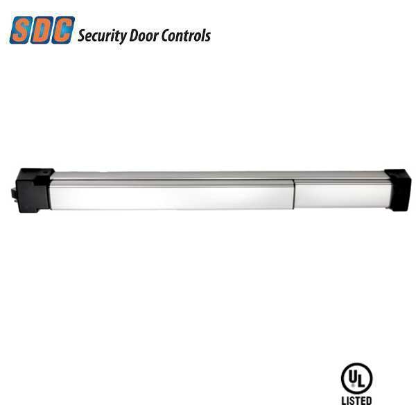 SDC - S5101PV36E - RIM Mounted Panic-Rated Exit Device - 36" - Exit Only - Request to Exit - Motorized Electric Latch Retraction & Dogging - 628 - Aluminum - Grade 1 - UHS Hardware SDC - S5101PV36E - RIM Mounted Panic-Rated Exit Device - 36" - Exit Only - Request to Exit - Motorized Electric Latch Retraction & Dogging - 628 - Aluminum - Grade 1 - UHS Hardware