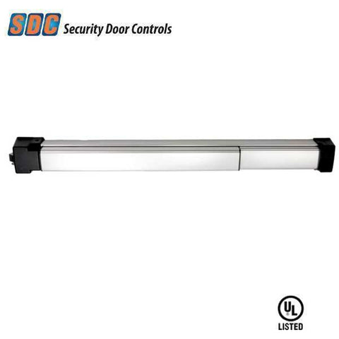 SDC - S5101PV36E - RIM Mounted Panic-Rated Exit Device - 36" - Exit Only - Request to Exit - Motorized Electric Latch Retraction & Dogging - 628 - Aluminum - Grade 1 - UHS Hardware SDC - S5101PV36E - RIM Mounted Panic-Rated Exit Device - 36" - Exit Only - Request to Exit - Motorized Electric Latch Retraction & Dogging - 628 - Aluminum - Grade 1 - UHS Hardware