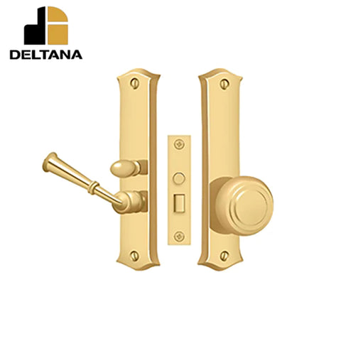 Deltana - Storm Door Latch - Classic - Mortise Lock - 1-1/2" Backset - 7/8" - 1-3/4" Door Thickness - 3-1/4" Face Size - Reversible - Optional Finish Deltana - Storm Door Latch - Classic - Mortise Lock - 1-1/2" Backset - 7/8" - 1-3/4" Door Thickness - 3-1/4" Face Size - Reversible - Optional Finish