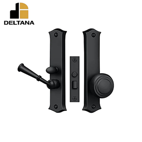 Deltana - Storm Door Latch - Classic - Mortise Lock - 1-1/2" Backset - 7/8" - 1-3/4" Door Thickness - 3-1/4" Face Size - Reversible - Optional Finish Deltana - Storm Door Latch - Classic - Mortise Lock - 1-1/2" Backset - 7/8" - 1-3/4" Door Thickness - 3-1/4" Face Size - Reversible - Optional Finish