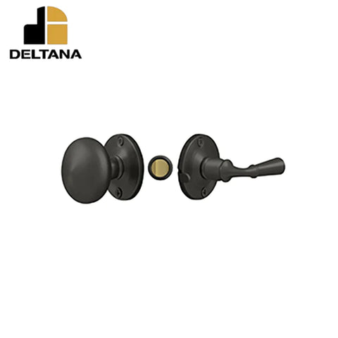 Deltana - Storm Door Latch - Round - Tubular Lock - 1-3/4" Backset - 7/8" - 1-3/8" Door Thickness - Reversible - Optional Finish Deltana - Storm Door Latch - Round - Tubular Lock - 1-3/4" Backset - 7/8" - 1-3/8" Door Thickness - Reversible - Optional Finish
