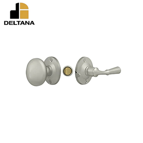 Deltana - Storm Door Latch - Round - Tubular Lock - 1-3/4" Backset - 7/8" - 1-3/8" Door Thickness - Reversible - Optional Finish Deltana - Storm Door Latch - Round - Tubular Lock - 1-3/4" Backset - 7/8" - 1-3/8" Door Thickness - Reversible - Optional Finish