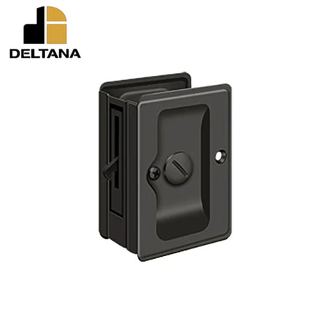 Deltana - Heavy Duty Pocket Lock - Adjustable - 3-1/4" x 2-1/4" Privacy - 1-3/8 - 1-5/8 Door Thickness - Optional Finish Deltana - Heavy Duty Pocket Lock - Adjustable - 3-1/4" x 2-1/4" Privacy - 1-3/8 - 1-5/8 Door Thickness - Optional Finish