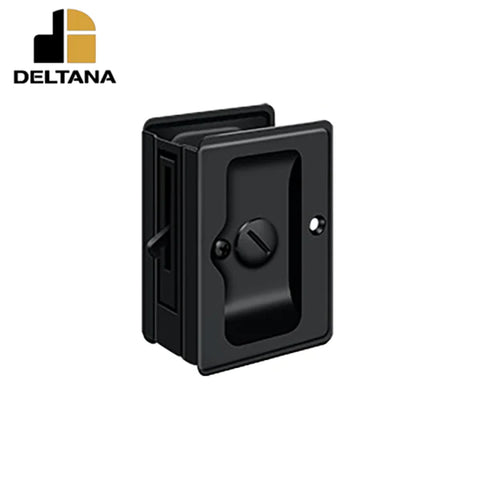 Deltana - Heavy Duty Pocket Lock - Adjustable - 3-1/4" x 2-1/4" Privacy - 1-3/8 - 1-5/8 Door Thickness - Optional Finish Deltana - Heavy Duty Pocket Lock - Adjustable - 3-1/4" x 2-1/4" Privacy - 1-3/8 - 1-5/8 Door Thickness - Optional Finish