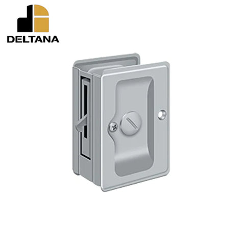 Deltana - Heavy Duty Pocket Lock - Adjustable - 3-1/4" x 2-1/4" Privacy - 1-3/8 - 1-5/8 Door Thickness - Optional Finish Deltana - Heavy Duty Pocket Lock - Adjustable - 3-1/4" x 2-1/4" Privacy - 1-3/8 - 1-5/8 Door Thickness - Optional Finish
