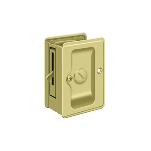 Deltana - Heavy Duty Pocket Lock - Adjustable - 3-1/4" x 2-1/4" Privacy - 1-3/8 - 1-5/8 Door Thickness - Optional Finish Deltana - Heavy Duty Pocket Lock - Adjustable - 3-1/4" x 2-1/4" Privacy - 1-3/8 - 1-5/8 Door Thickness - Optional Finish
