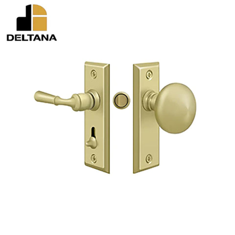 Deltana - Storm Door Latch - Rectangular - Tubular Lock - 1-3/4" Backset - 7/8" - 1-3/8" Door Thickness - 4" Face Size - Optional Finish Deltana - Storm Door Latch - Rectangular - Tubular Lock - 1-3/4" Backset - 7/8" - 1-3/8" Door Thickness - 4" Face Size - Optional Finish