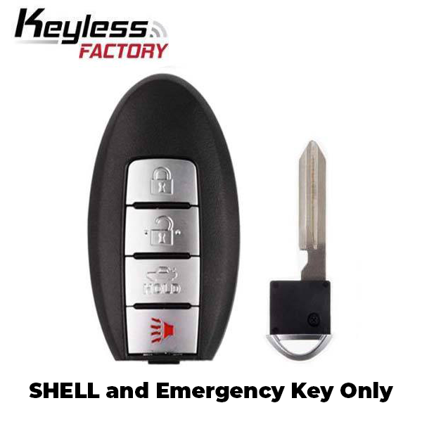 2007-2015 Infiniti / 4-Button Smart Key SHELL / KR55WK48903 KR55WK49622 (SKS-INF-9034) - UHS Hardware 2007-2015 Infiniti / 4-Button Smart Key SHELL / KR55WK48903 KR55WK49622 (SKS-INF-9034) - UHS Hardware