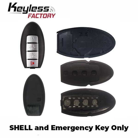 2007-2015 Infiniti / 4-Button Smart Key SHELL / KR55WK48903 KR55WK49622 (AFTERMARKET) - UHS Hardware 2007-2015 Infiniti / 4-Button Smart Key SHELL / KR55WK48903 KR55WK49622 (AFTERMARKET) - UHS Hardware