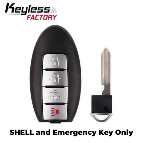 2007-2015 Infiniti / 4-Button Smart Key SHELL / KR55WK48903 KR55WK49622 (SKS-INF-9034) - UHS Hardware 2007-2015 Infiniti / 4-Button Smart Key SHELL / KR55WK48903 KR55WK49622 (SKS-INF-9034) - UHS Hardware