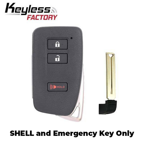 2013-2018 Lexus / 3-Button Smart Key SHELL / HYQ14FBA HYQ14FBB (SKS-LEX-132) - UHS Hardware 2013-2018 Lexus / 3-Button Smart Key SHELL / HYQ14FBA HYQ14FBB (SKS-LEX-132) - UHS Hardware
