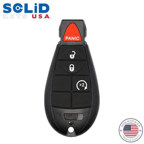 Solid Keys USA - 2008-2017 Dodge Chrysler Jeep / OEM Replacement / 4-Button Fobik Key w/ Remote Start - UHS Hardware Solid Keys USA - 2008-2017 Dodge Chrysler Jeep / OEM Replacement / 4-Button Fobik Key w/ Remote Start - UHS Hardware