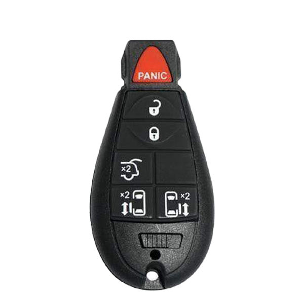 Solid Keys USA - 2008-2017 Dodge Chrysler Jeep / OEM Replacement / 6-Button Fobik Key w/ Hatch & Sliding Van Doors - UHS Hardware Solid Keys USA - 2008-2017 Dodge Chrysler Jeep / OEM Replacement / 6-Button Fobik Key w/ Hatch & Sliding Van Doors - UHS Hardware