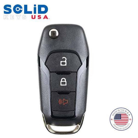 2013-2019 Ford OEM Replacement / 3-Button Flip Key (Solid Keys USA) - UHS Hardware 2013-2019 Ford OEM Replacement / 3-Button Flip Key (Solid Keys USA) - UHS Hardware