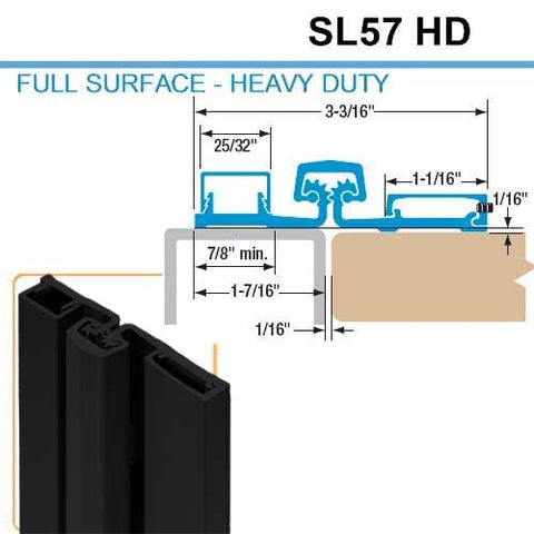 Select Hinges - 57 - 83" - Geared Full Surface Continuous Hinge - Black - Heavy Duty - UHS Hardware Select Hinges - 57 - 83" - Geared Full Surface Continuous Hinge - Black - Heavy Duty - UHS Hardware