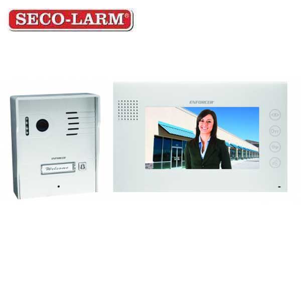 Seco-Larm - ENFORCER - Hands Free - Color Video Door Phone - Nighttime Operation - Microphone & Speaker - UHS Hardware Seco-Larm - ENFORCER - Hands Free - Color Video Door Phone - Nighttime Operation - Microphone & Speaker - UHS Hardware