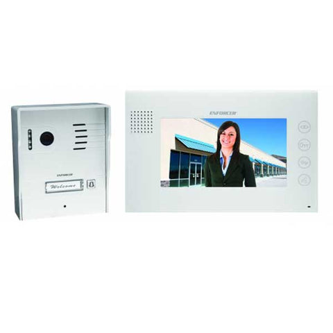 Seco-Larm - ENFORCER - Hands Free - Color Video Door Phone - Nighttime Operation - Microphone & Speaker - UHS Hardware Seco-Larm - ENFORCER - Hands Free - Color Video Door Phone - Nighttime Operation - Microphone & Speaker - UHS Hardware