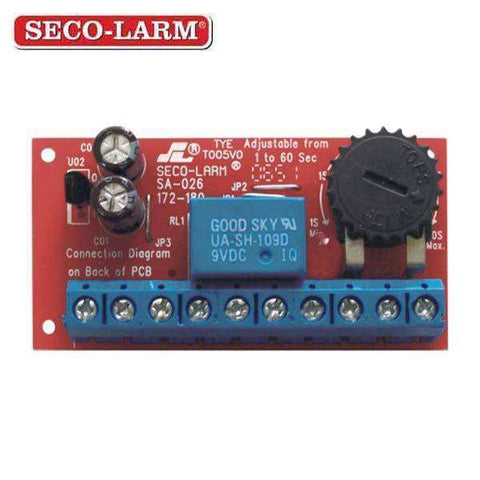 Seco-Larm - Mini Timer Module - Low Voltage Miniature Delay Timer Module w/ Relay Output - UHS Hardware Seco-Larm - Mini Timer Module - Low Voltage Miniature Delay Timer Module w/ Relay Output - UHS Hardware
