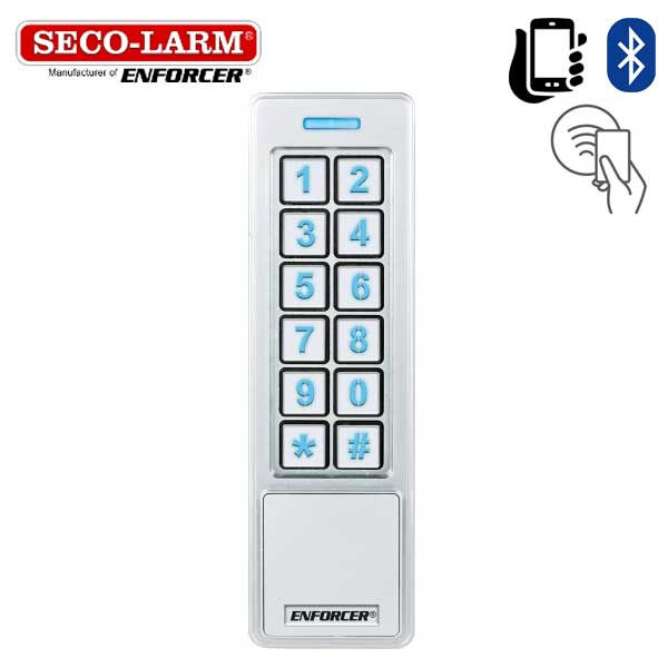 Seco-Larm - SK-B241-PQ - ENFORCER - Bluetooth / Prox - Access Control Digital Mullion Keypad & Reader - 1000 Users - Weatherproof - Vandal Resistant - Outdoor - UHS Hardware Seco-Larm - SK-B241-PQ - ENFORCER - Bluetooth / Prox - Access Control Digital Mullion Keypad & Reader - 1000 Users - Weatherproof - Vandal Resistant - Outdoor - UHS Hardware