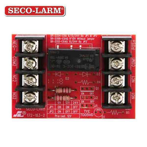 Seco-Larm - Relay Modules - 12/24VDC Trigger Voltage - One 5A Form C DPDT Relay - UHS Hardware Seco-Larm - Relay Modules - 12/24VDC Trigger Voltage - One 5A Form C DPDT Relay - UHS Hardware