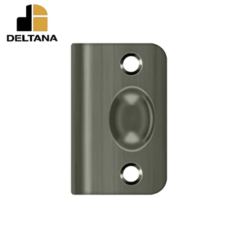 Deltana - Strike Plate for Ball Catch - and Roller Catch - Optional Finish Deltana - Strike Plate for Ball Catch - and Roller Catch - Optional Finish