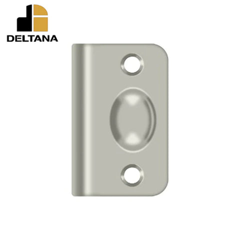 Deltana - Strike Plate for Ball Catch - and Roller Catch - Optional Finish Deltana - Strike Plate for Ball Catch - and Roller Catch - Optional Finish