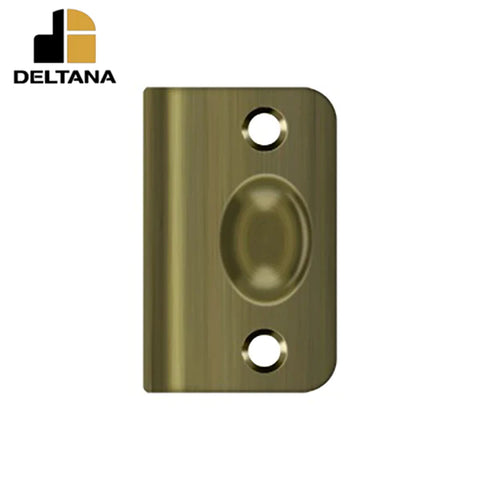 Deltana - Strike Plate for Ball Catch - and Roller Catch - Optional Finish Deltana - Strike Plate for Ball Catch - and Roller Catch - Optional Finish