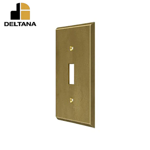 Deltana - Switch Plate - Single Standard - Solid Brass - Optional Finish Deltana - Switch Plate - Single Standard - Solid Brass - Optional Finish