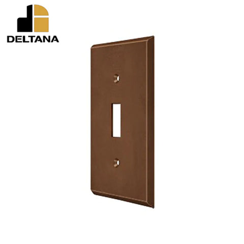 Deltana - Switch Plate - Single Standard - Solid Brass - Optional Finish Deltana - Switch Plate - Single Standard - Solid Brass - Optional Finish