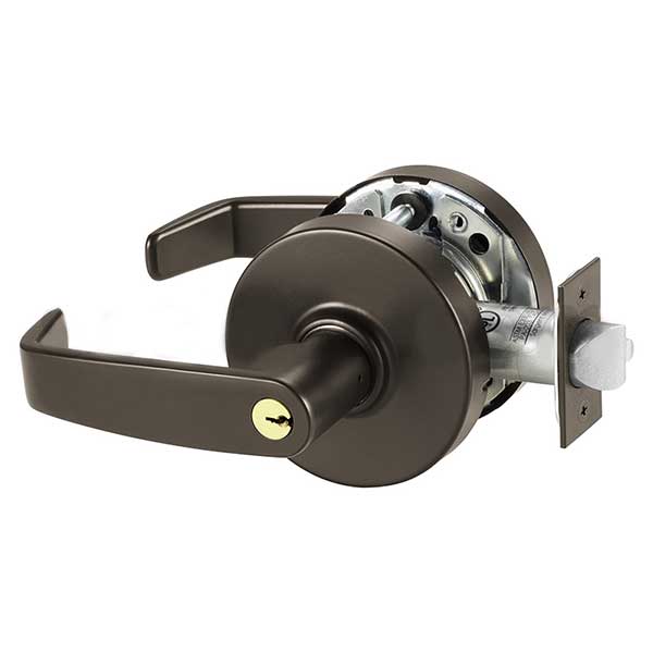 Sargent - 10G04 - Mechanical Cylindrical Lock - L Rose / L Lever - Storeroom - LA Keyway - 10BE - Dark Oxidized Satin Bronze - Grade 1 - UHS Hardware