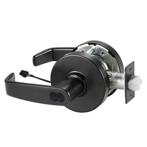 Sargent - 10G71 - Electromechanical Cylindrical Lock - L Rose / L Lever - Fail Secure - SFIC - BSP - Black Suede Powder Coat - 24V - Grade 1 - UHS Hardware Sargent - 10G71 - Electromechanical Cylindrical Lock - L Rose / L Lever - Fail Secure - SFIC - BSP - Black Suede Powder Coat - 24V - Grade 1 - UHS Hardware