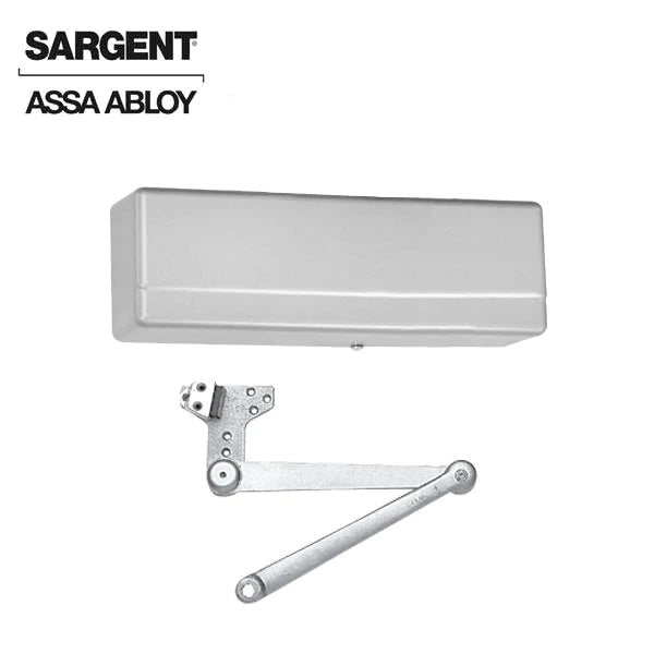 Sargent - 281 - Powerglide Cast Iron Door Closer - Back Check Function - Regular Duty Parallel Arm - Adjustable Size 1-6 - Plastic Cover - Aluminum - Fire Rated - Grade 1 - UHS Hardware Sargent - 281 - Powerglide Cast Iron Door Closer - Back Check Function - Regular Duty Parallel Arm - Adjustable Size 1-6 - Plastic Cover - Aluminum - Fire Rated - Grade 1 - UHS Hardware