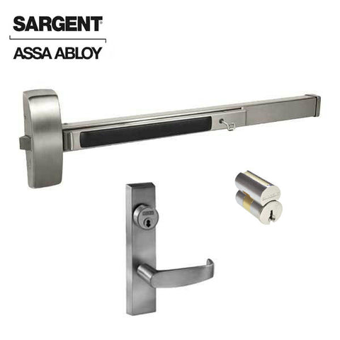Sargent - 8804F - Rim Exit Device with Trim Lever - Satin Stainless Steel - Night Latch - LFIC - 36" - Grade 1 - UHS Hardware Sargent - 8804F - Rim Exit Device with Trim Lever - Satin Stainless Steel - Night Latch - LFIC - 36" - Grade 1 - UHS Hardware