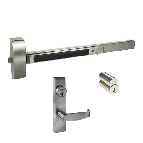 Sargent - 8813F - Rim Exit Device with Trim Lever - Satin Stainless Steel - LFIC - 36" - Grade 1 - UHS Hardware Sargent - 8813F - Rim Exit Device with Trim Lever - Satin Stainless Steel - LFIC - 36" - Grade 1 - UHS Hardware