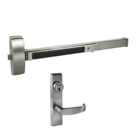 Sargent - 8804F - Rim Exit Device with Trim Lever - Satin Stainless Steel - Night Latch - SFIC - 36" - Grade 1 - UHS Hardware Sargent - 8804F - Rim Exit Device with Trim Lever - Satin Stainless Steel - Night Latch - SFIC - 36" - Grade 1 - UHS Hardware
