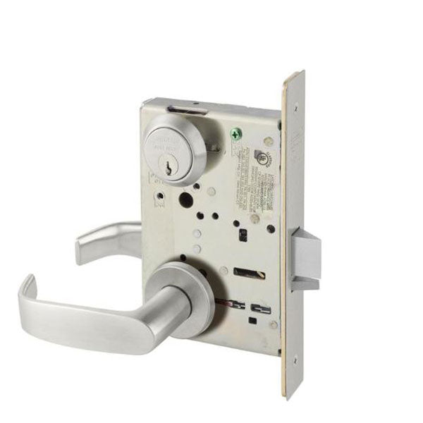 Sargent - 8205 - Mechanical Mortise Lock - LN Rose / L Lever - Office/Entry - LA Keyway - 0 Bitted Core - Stainless Steel - Fire rated -Grade 1 - UHS Hardware Sargent - 8205 - Mechanical Mortise Lock - LN Rose / L Lever - Office/Entry - LA Keyway - 0 Bitted Core - Stainless Steel - Fire rated -Grade 1 - UHS Hardware