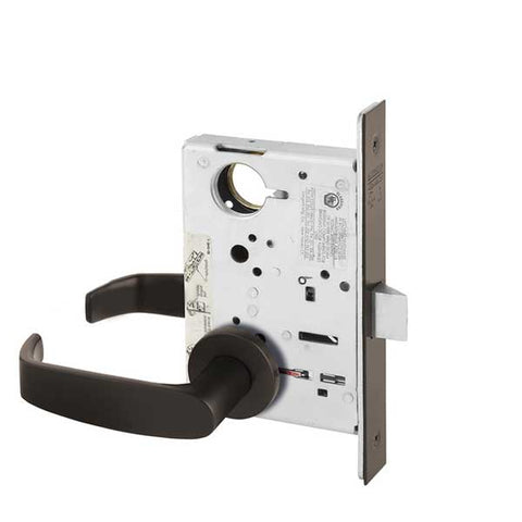 Sargent - 8215 - Mechanical Mortise Lock - LN Rose / L Lever - Passage - 10BE- Dark Oxidized Satin Bronze - Grade 1 - UHS Hardware Sargent - 8215 - Mechanical Mortise Lock - LN Rose / L Lever - Passage - 10BE- Dark Oxidized Satin Bronze - Grade 1 - UHS Hardware
