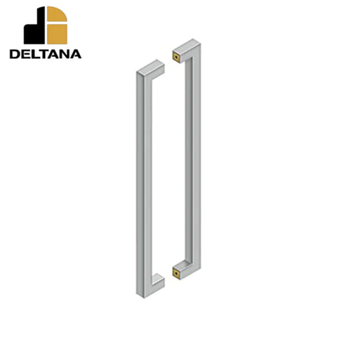 Deltana - 24" Contemporary Pull - Back-To-Back - 1-3/8" - 1-7/8" Door Thickness - Optional Finish Deltana - 24" Contemporary Pull - Back-To-Back - 1-3/8" - 1-7/8" Door Thickness - Optional Finish