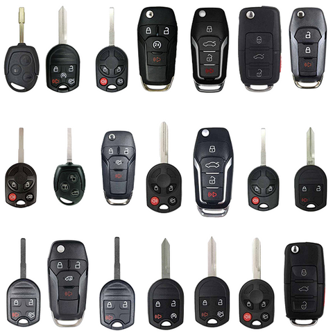 Remote Keys STARTER Pack / Ford, Lincoln / Flip Keys, Remote Head Keys (20 Pieces - AFTERMARKET) - UHS Hardware Remote Keys STARTER Pack / Ford, Lincoln / Flip Keys, Remote Head Keys (20 Pieces - AFTERMARKET) - UHS Hardware