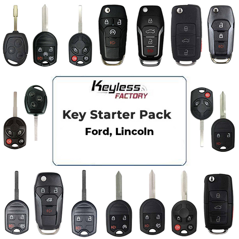 Remote Keys STARTER Pack / Ford, Lincoln / Flip Keys, Remote Head Keys (20 Pieces - AFTERMARKET) - UHS Hardware Remote Keys STARTER Pack / Ford, Lincoln / Flip Keys, Remote Head Keys (20 Pieces - AFTERMARKET) - UHS Hardware