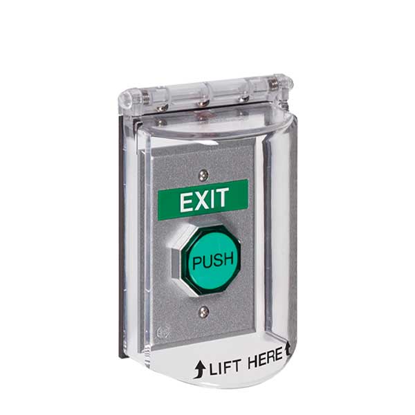 STI - 6518 - Bopper Stopper - Protective Cover - Polycarbonate - Clear - UL Listed - UHS Hardware STI - 6518 - Bopper Stopper - Protective Cover - Polycarbonate - Clear - UL Listed - UHS Hardware