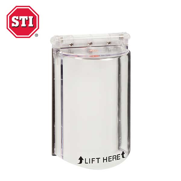 STI - 6518 - Bopper Stopper - Protective Cover - Polycarbonate - Clear - UL Listed - UHS Hardware STI - 6518 - Bopper Stopper - Protective Cover - Polycarbonate - Clear - UL Listed - UHS Hardware