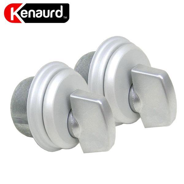 ZINC Mortise Cylinder - 1" - Aluminum Finish - Thumb Turn - (2-Pack) - UHS Hardware