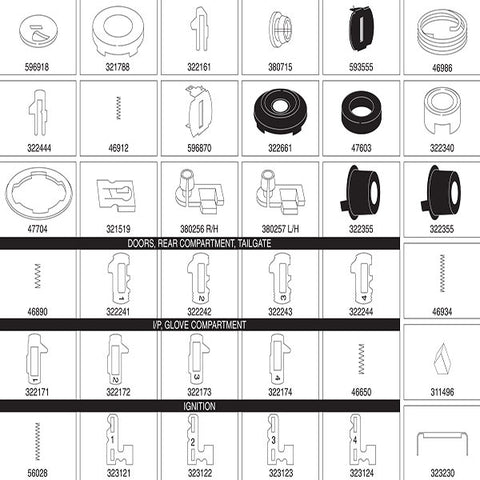 Strattec - 702767 - 1997-2009 GM - 10-Cut Tumbler Service Pinning Kit - UHS Hardware Strattec - 702767 - 1997-2009 GM - 10-Cut Tumbler Service Pinning Kit - UHS Hardware