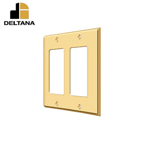 Deltana - Switch Plate - Double Rocker - Optional Finish Deltana - Switch Plate - Double Rocker - Optional Finish