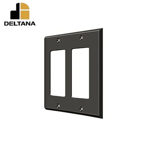 Deltana - Switch Plate - Double Rocker - Optional Finish Deltana - Switch Plate - Double Rocker - Optional Finish